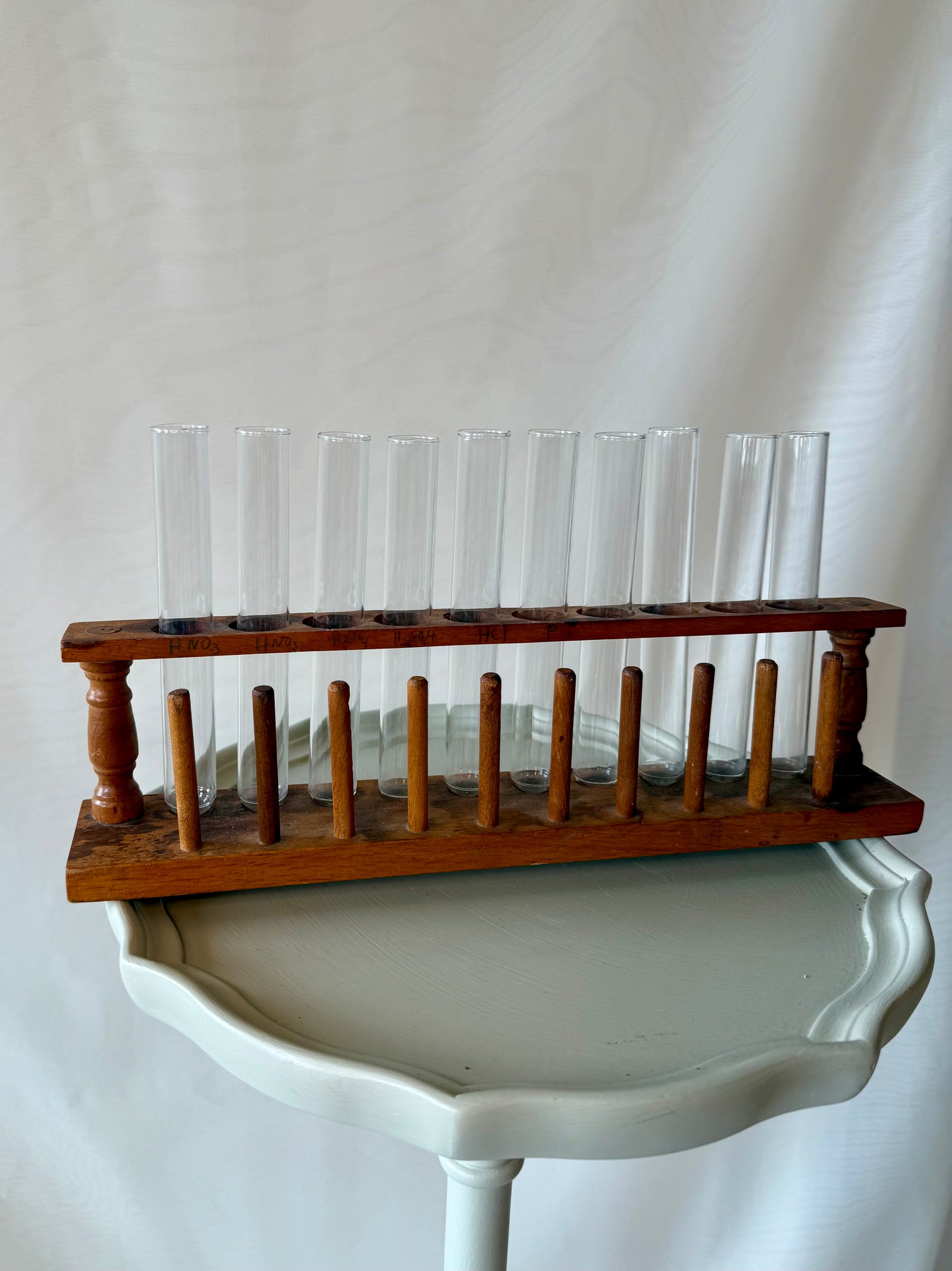 Vintage Chemistry Glass Test Tube Lab Set | Great for Propagations!