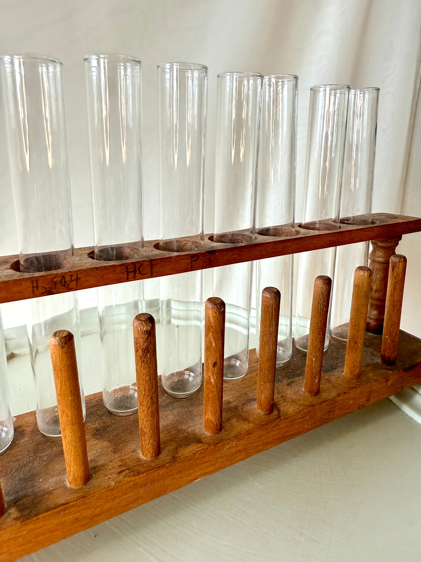 Vintage Chemistry Glass Test Tube Lab Set | Great for Propagations!