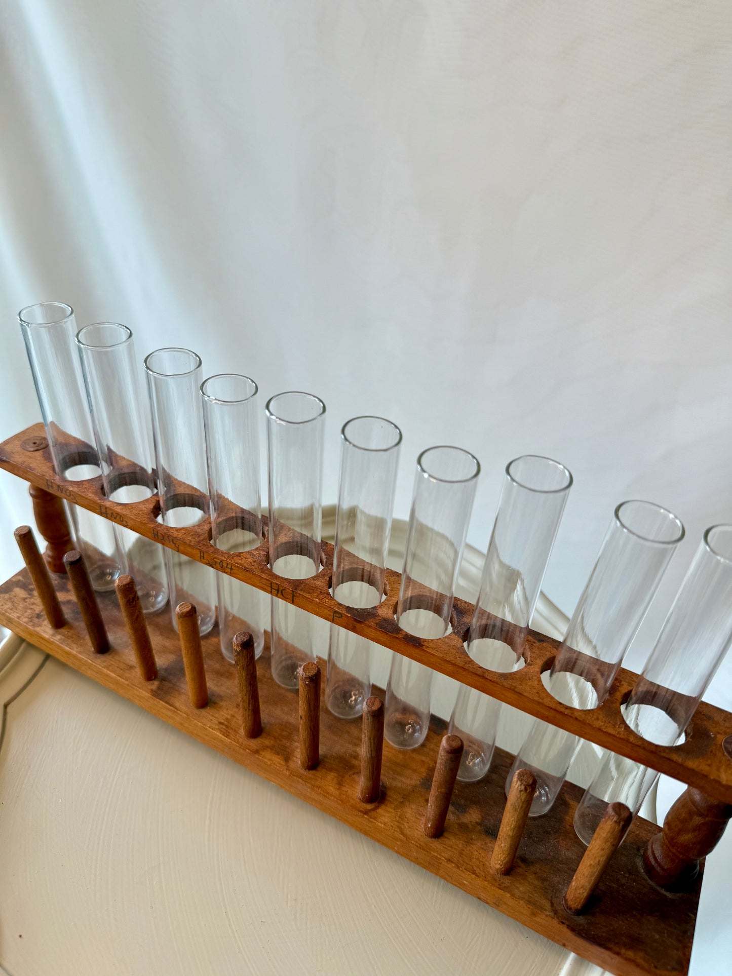Vintage Chemistry Glass Test Tube Lab Set | Great for Propagations!