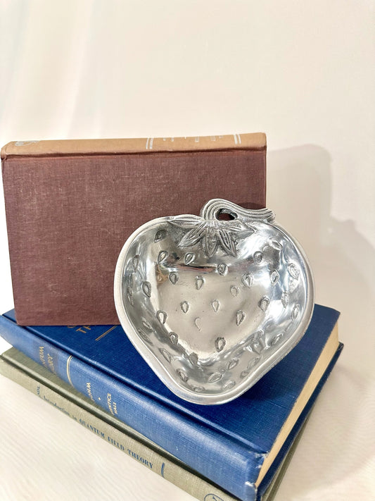 Metal Strawberry Candy Dish