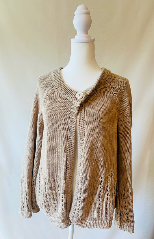 Knitted Cardigan Sweater| Size Large