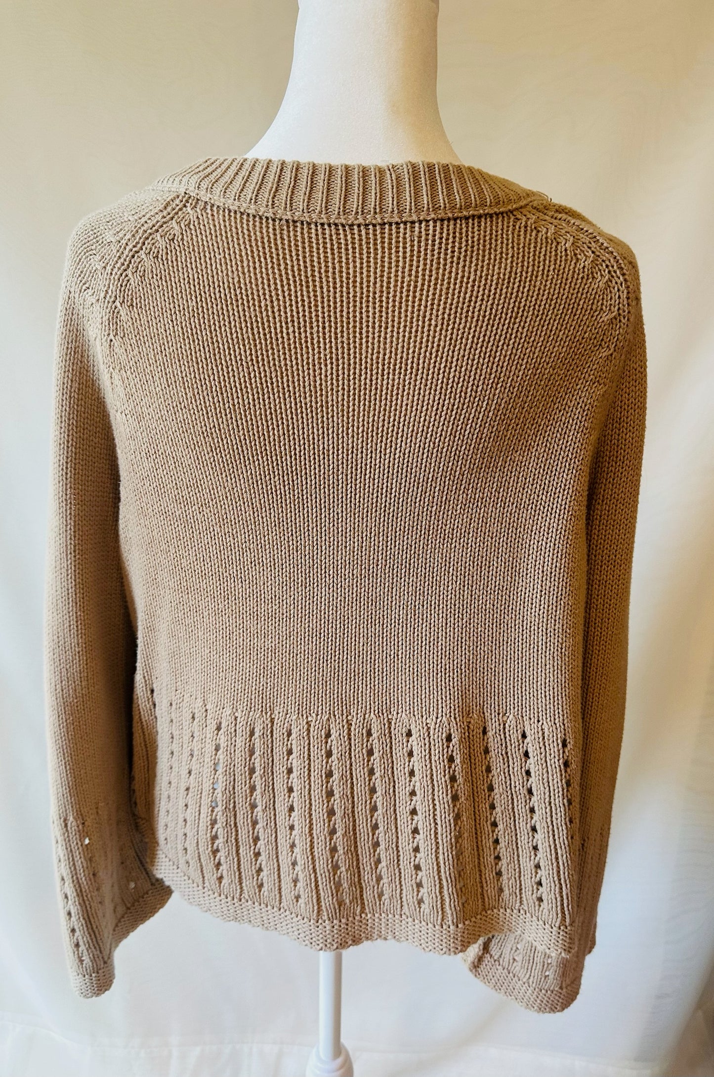 Knitted Cardigan Sweater| Size Large