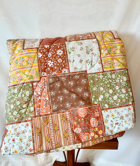 Floral Patchwork-style Comforter