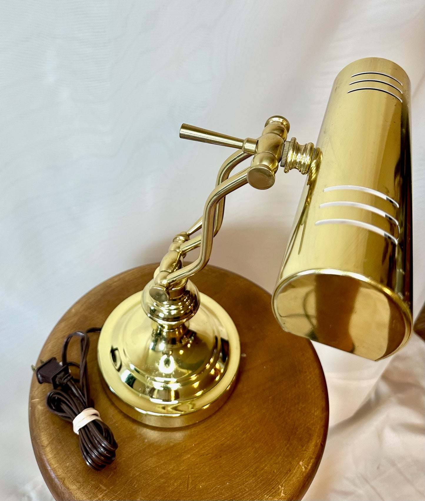 Adjustable Gold Bankers Desk Lamp