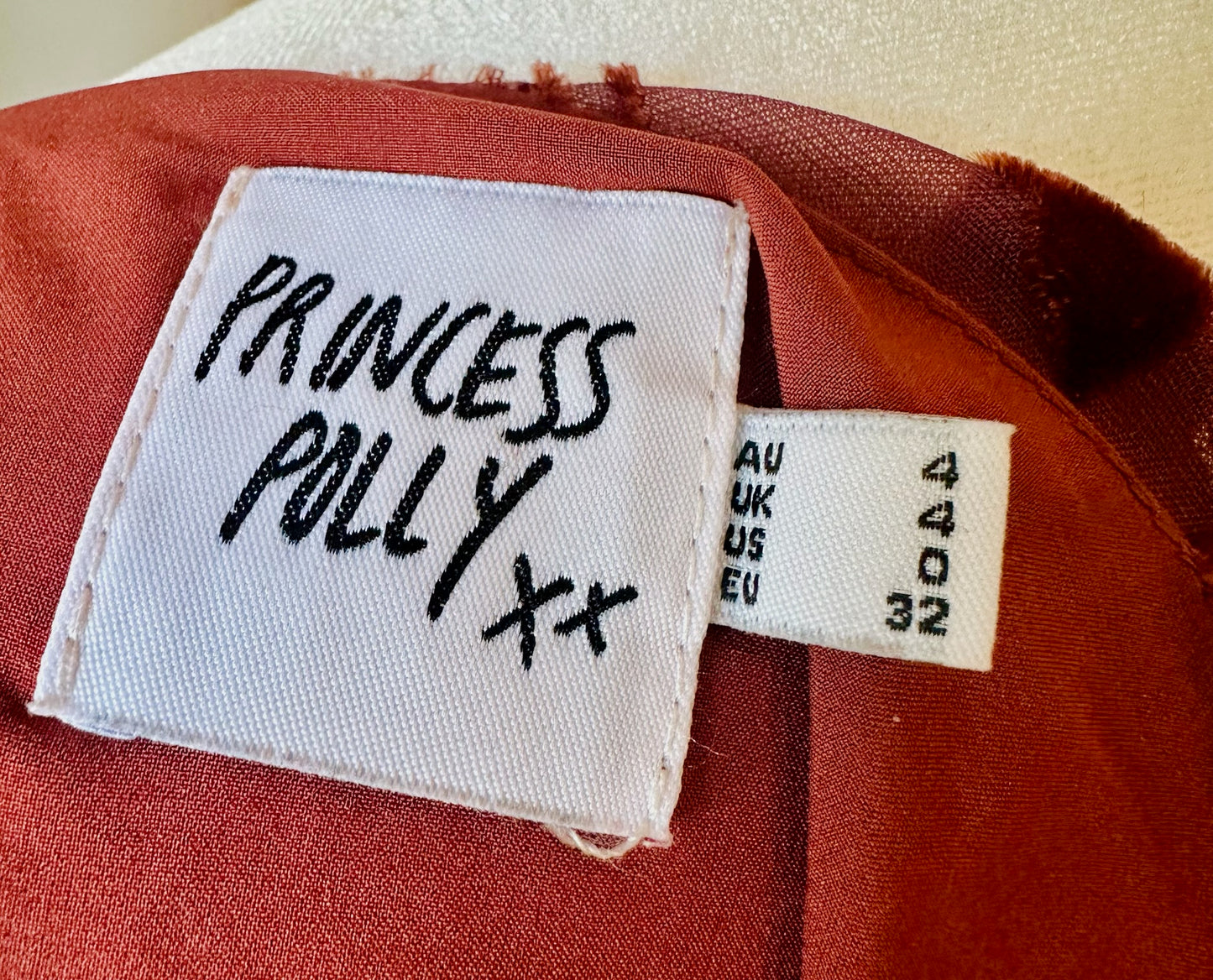 Princess Polly Velvet Detailed Top | Size US 0