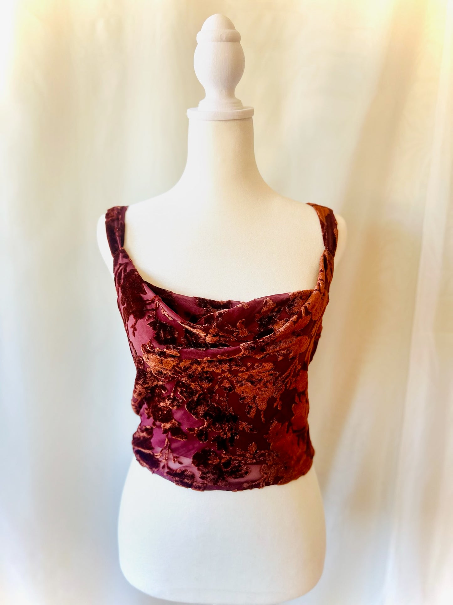 Princess Polly Velvet Detailed Top | Size US 0