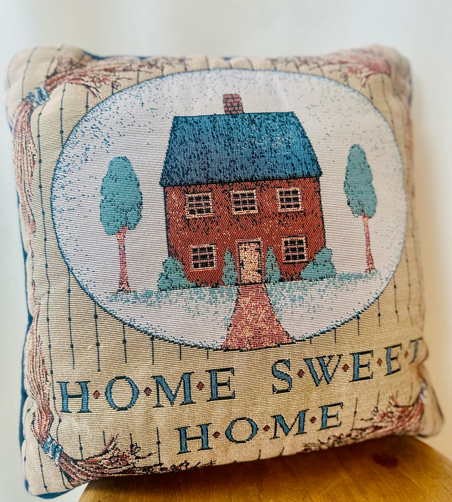 Home Sweet Home Needlepoint Pillow
