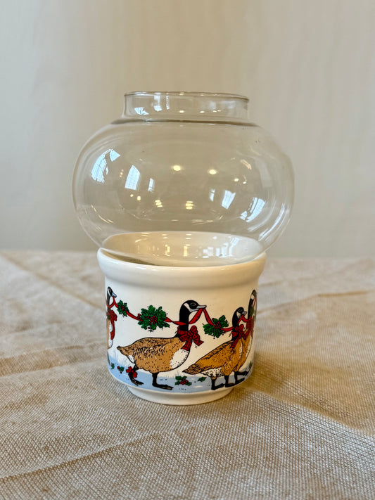 Canadian Goose Christmas Tealight Holder
