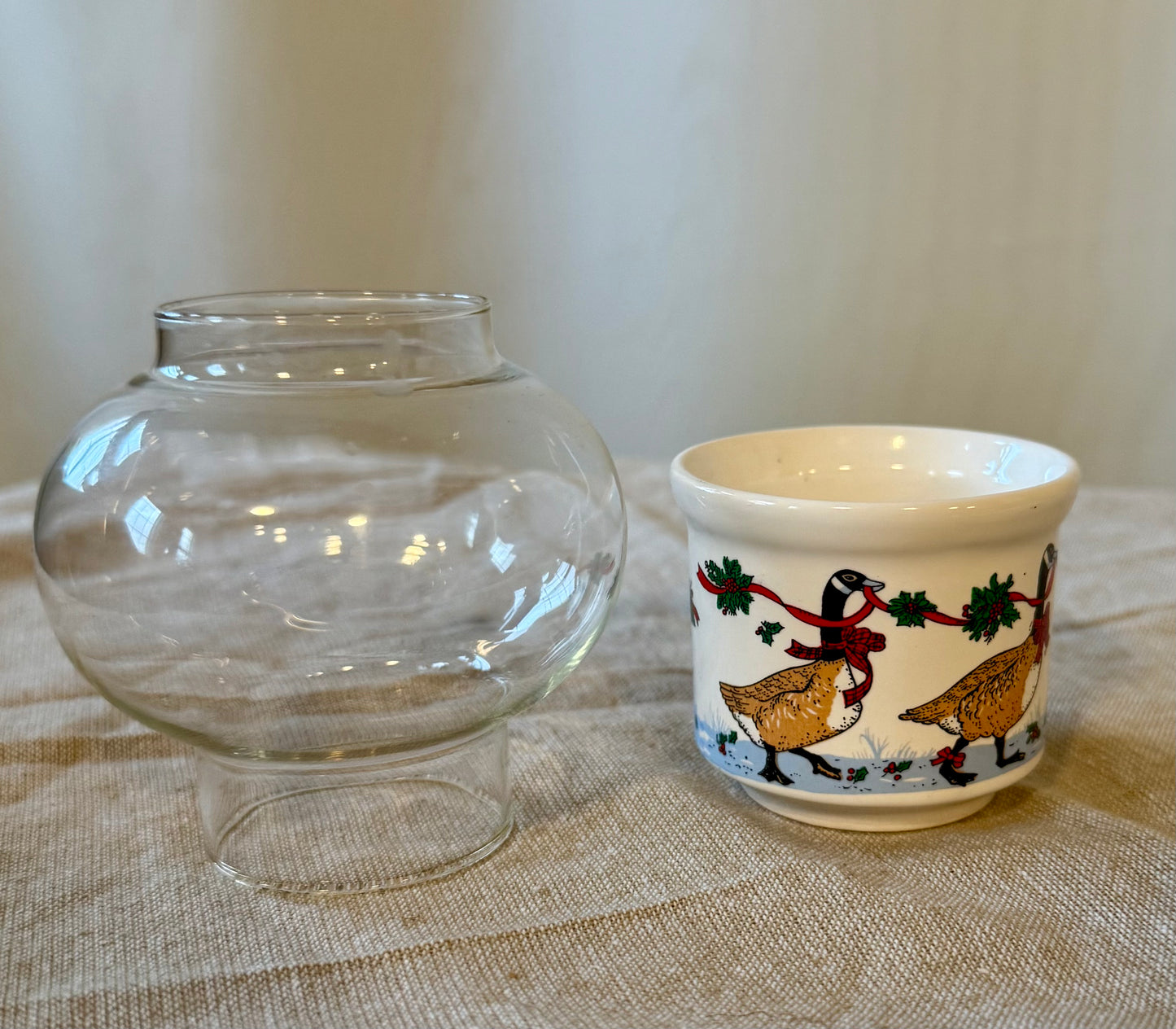 Canadian Goose Christmas Tealight Holder