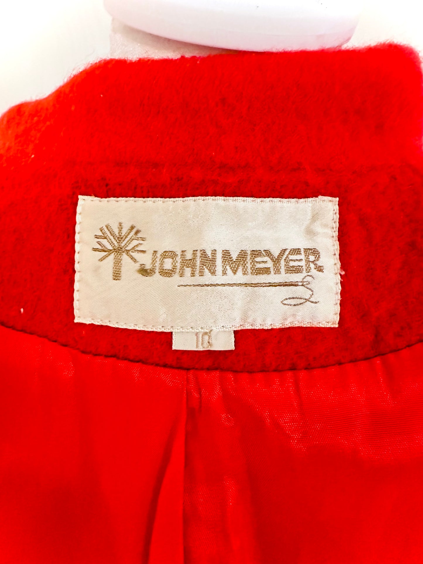 John Meyer Wool Red Jacket | Size 10