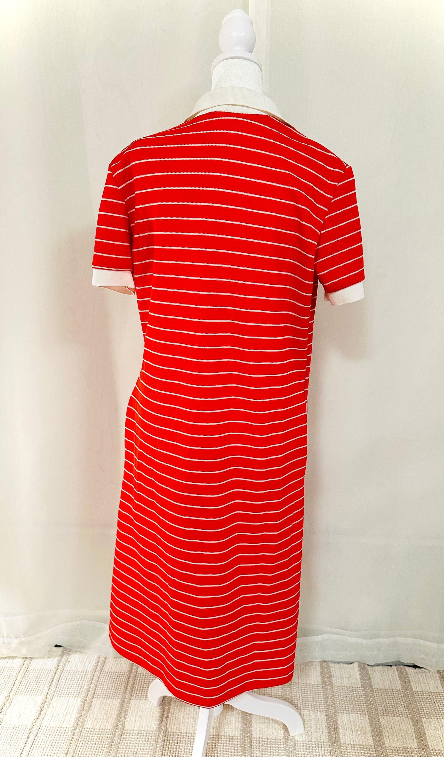 Vintage Sears Red Stripe Dress | L