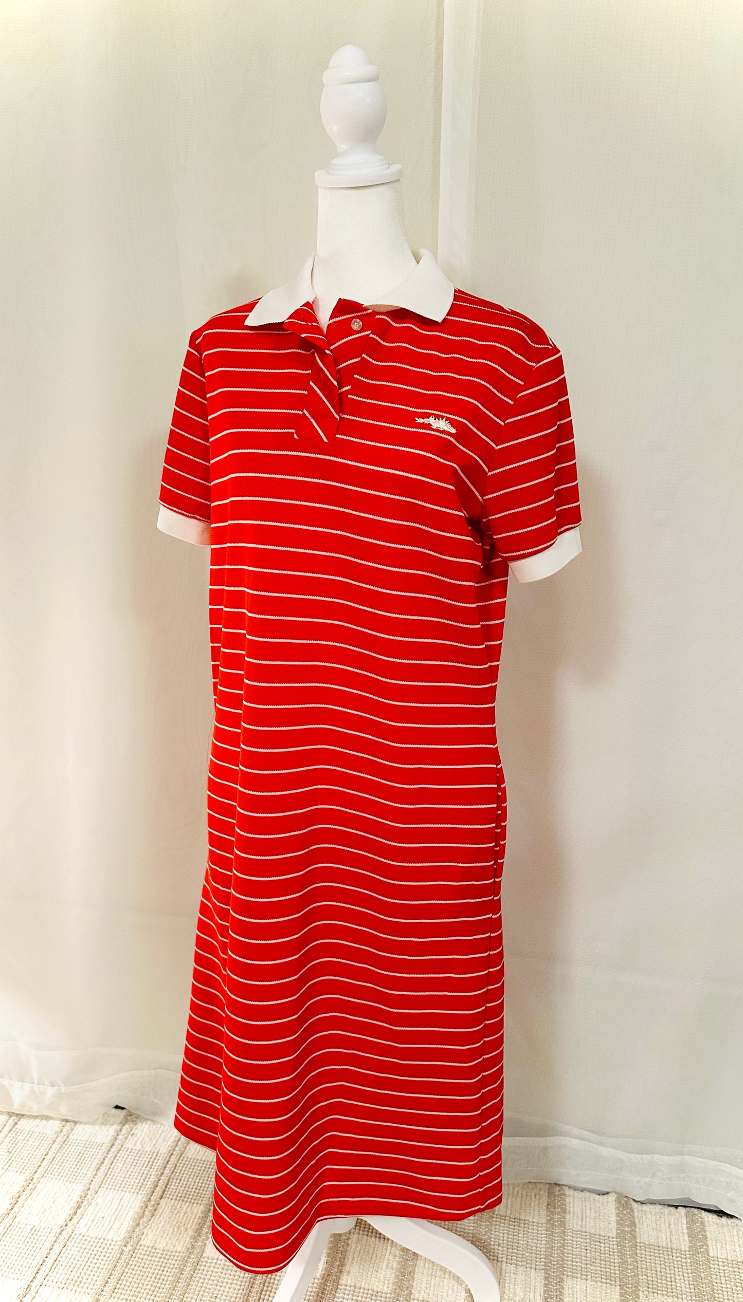 Vintage Sears Red Stripe Dress | L