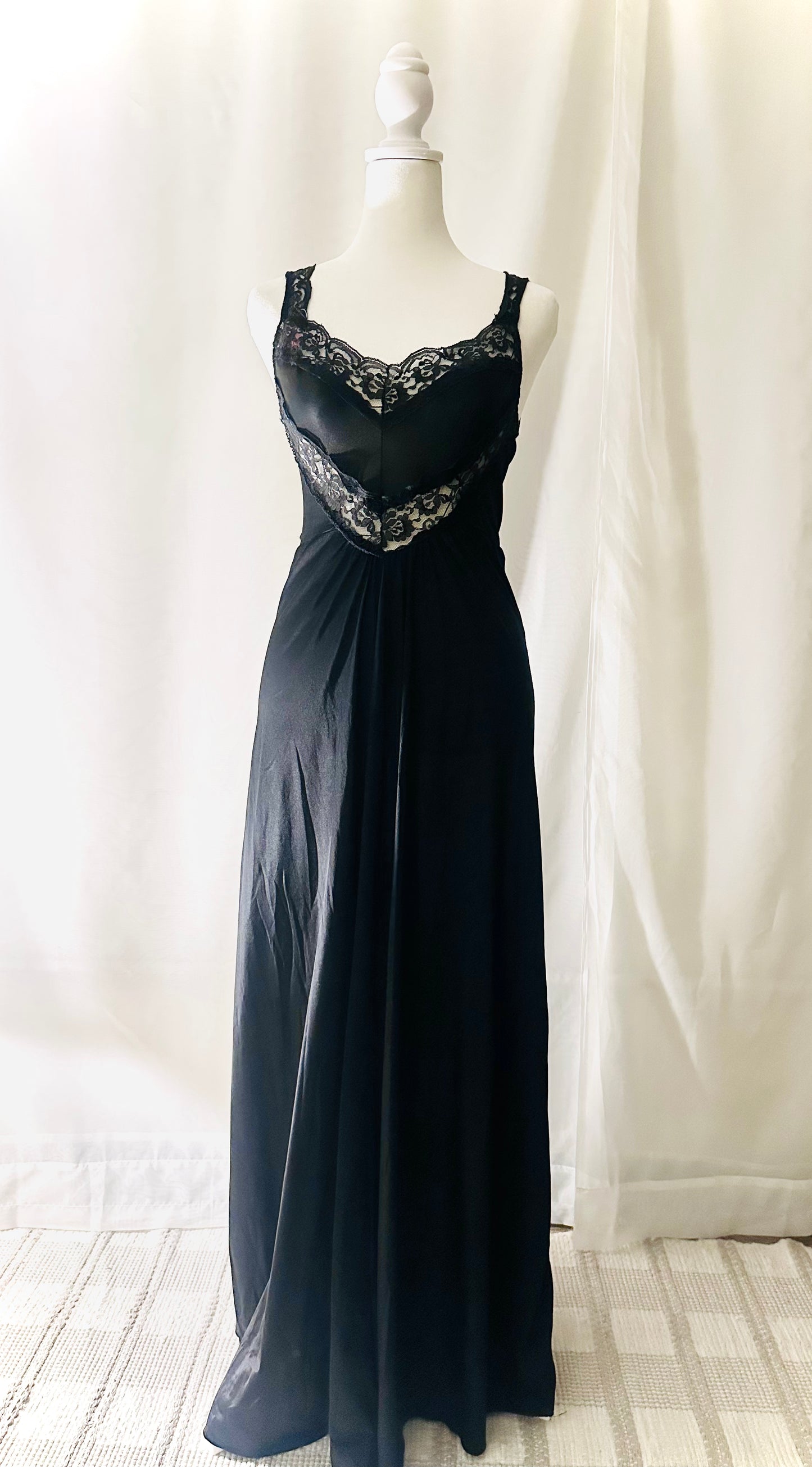 Vintage Black Nightgown