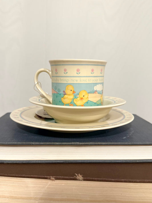 1984 Hallmark Baby's Heirloom Collection Dish set
