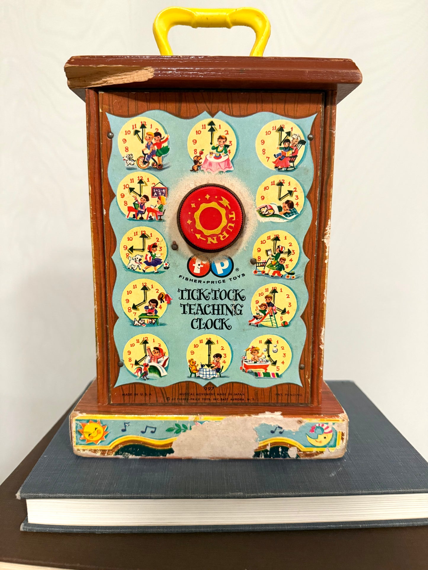 1962 Fisher-Price Musical Tick-Tock Clock